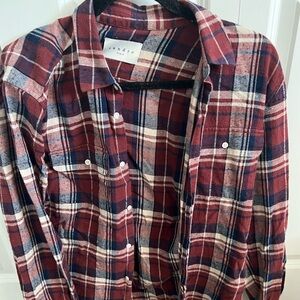Sandro men’s large flannel button down